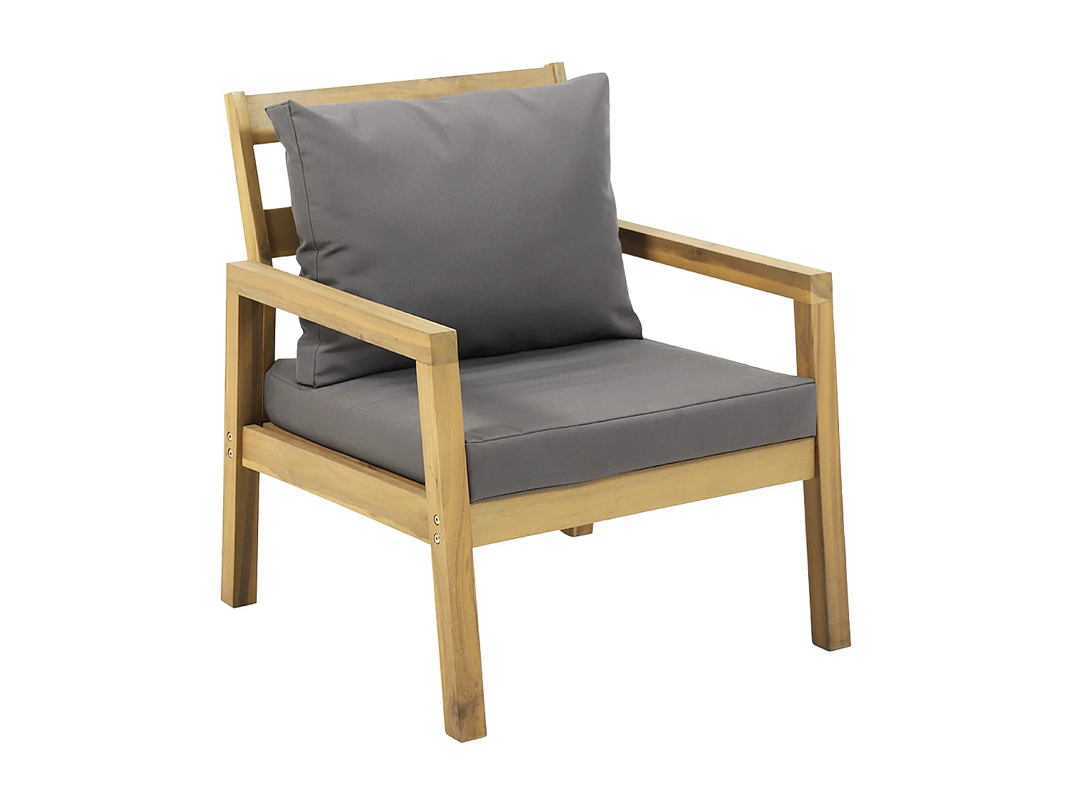 Acacia ARUBA tuinset 4 zits - grijze kussens