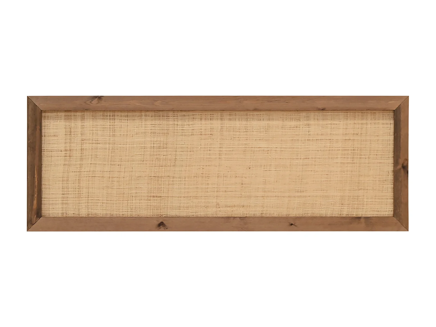 Tête de lit en bois de pin et raphia vieilli 180x60cm - ELLEN RAFIA - DECOWOOD