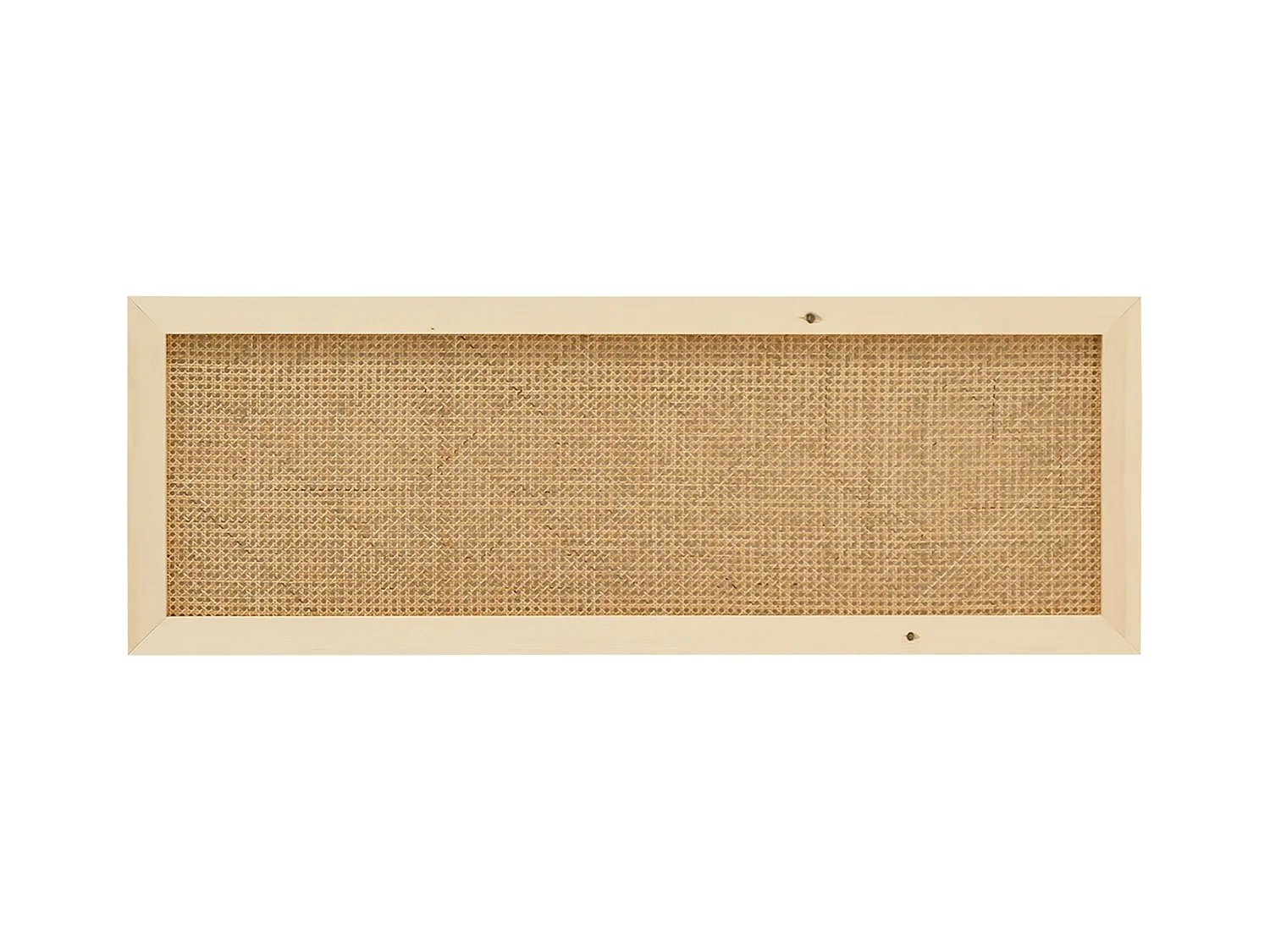 Tête de lit en bois de pin et cannage couleur naturelle 100x60cm - ELLEN CANNAGE - DECOWOOD