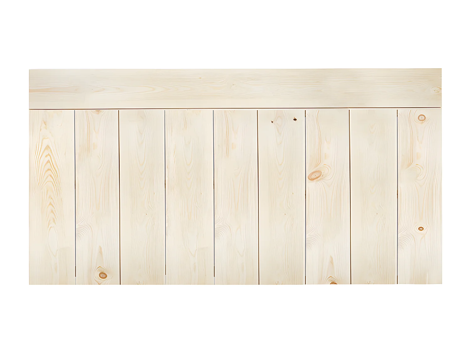 Tête de lit en bois de pin naturelle 160x80cm - IRATI - DECOWOOD