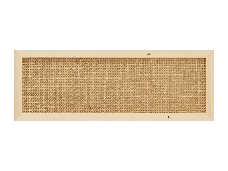 Cabecero de cama de madera maciza y cannage en tono natural de 160x60cm - ELLEN CANNAGE - DECOWOOD