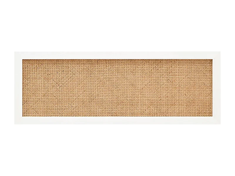 Cabecero de cama de madera maciza y cannage en tono blanco de 200x60cm - ELLEN CANNAGE - DECOWOOD