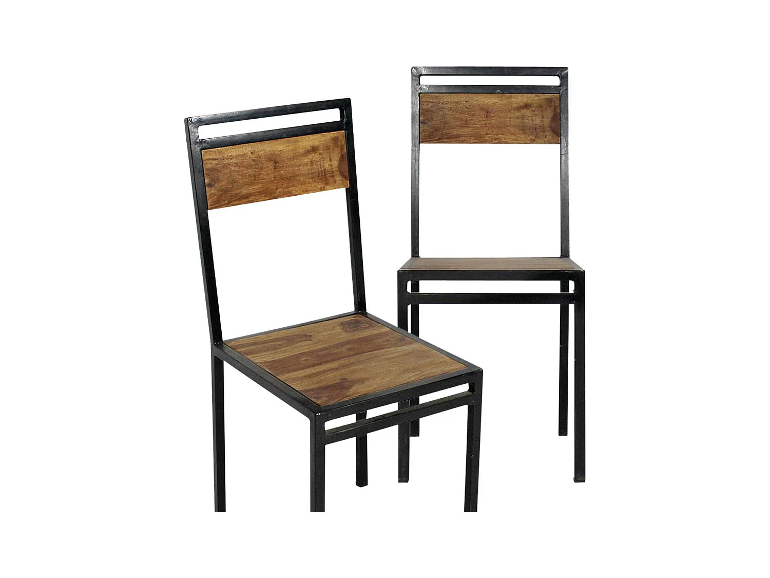 Chaise en bois d'acacia Havana (lot de 2)