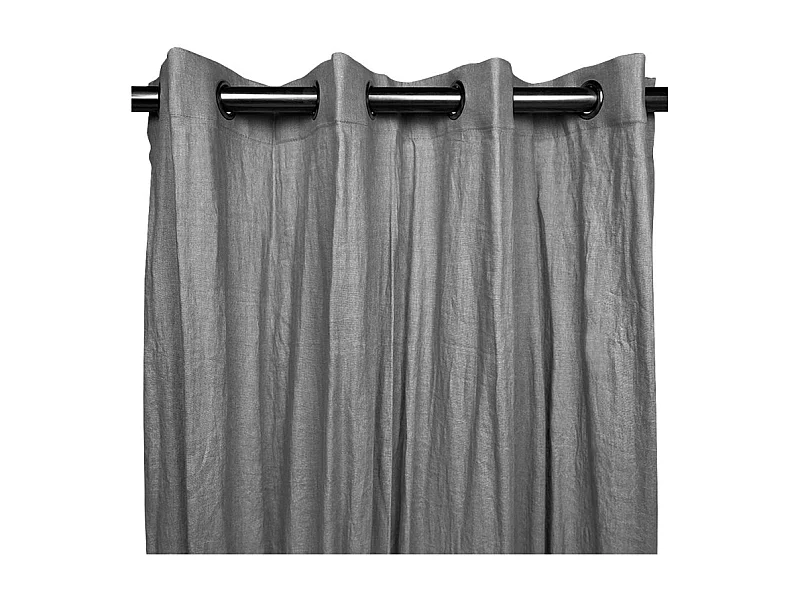 Rideau en lin gris 140 x 360 cm - OSIRIS 4176