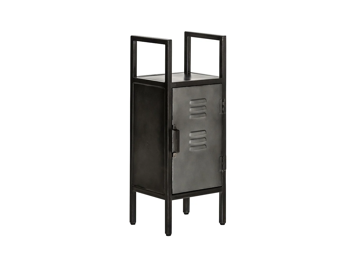 Petite colonne en métal noir Abel