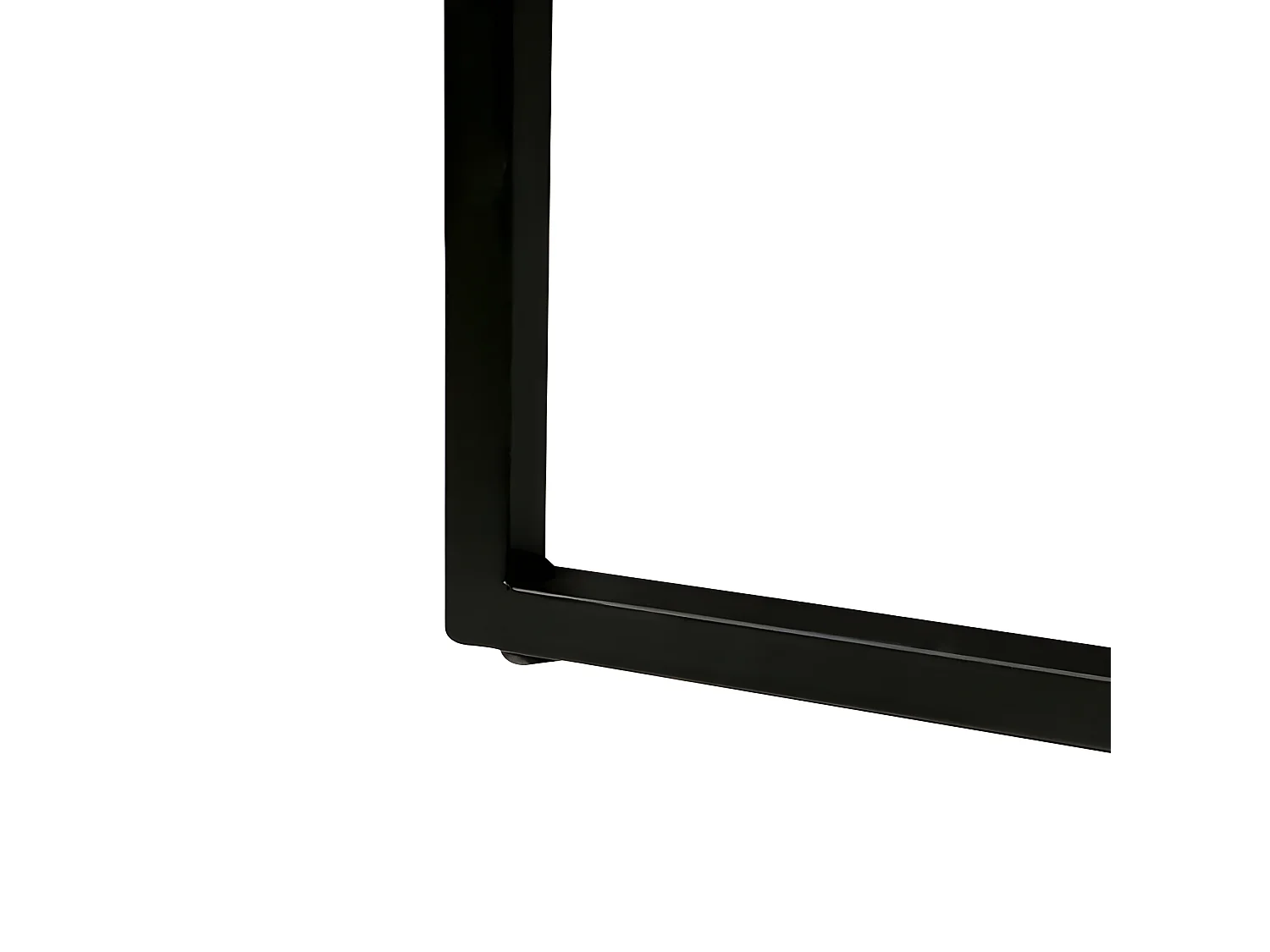 Table/Console avec plateau en bois de teck et piètement métal – THAÏS