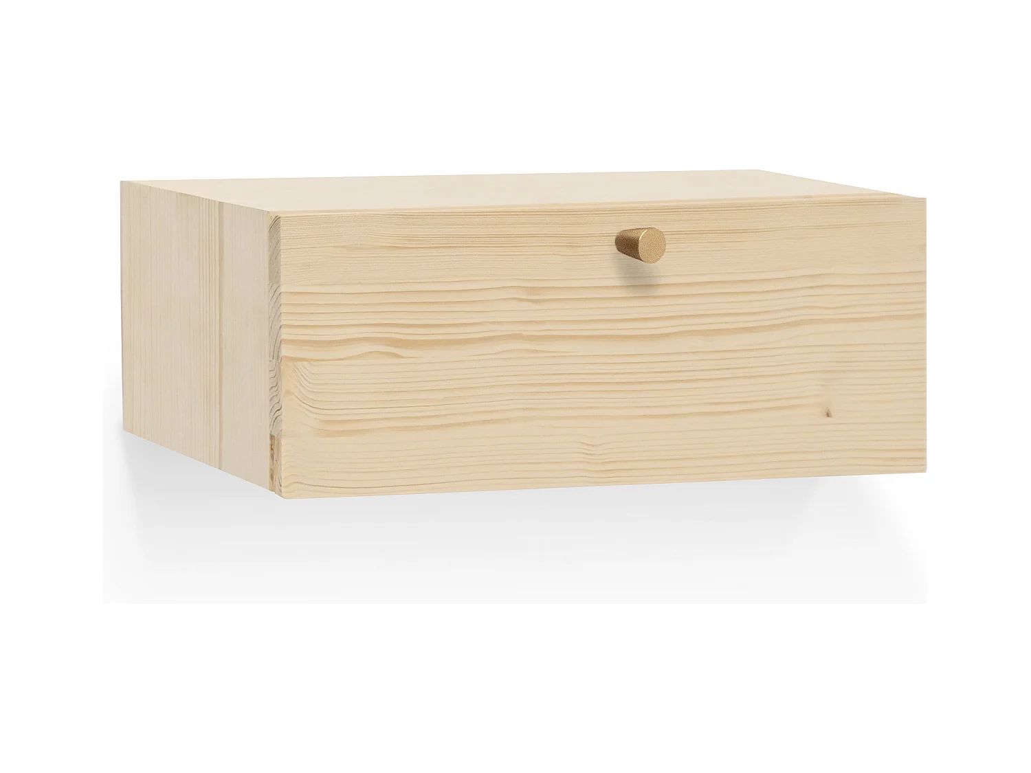 Table de chevet en bois de pin naturelle 40x15cm - INGRID VINTAGE - DECOWOOD