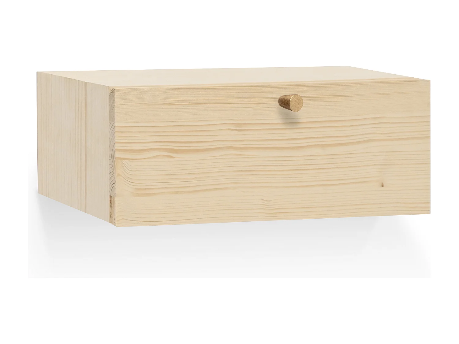 Table de chevet en bois de pin naturelle 40x15cm - INGRID VINTAGE - DECOWOOD