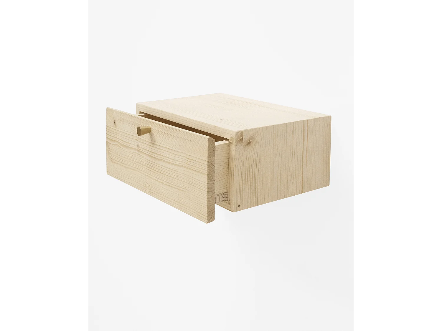 Table de chevet en bois de pin naturelle 40x15cm - INGRID VINTAGE - DECOWOOD