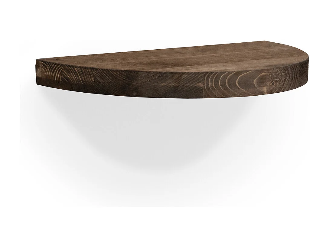 Comodino in legno massello in tono noce 40x3,2cm - TOKYO - DECOWOOD