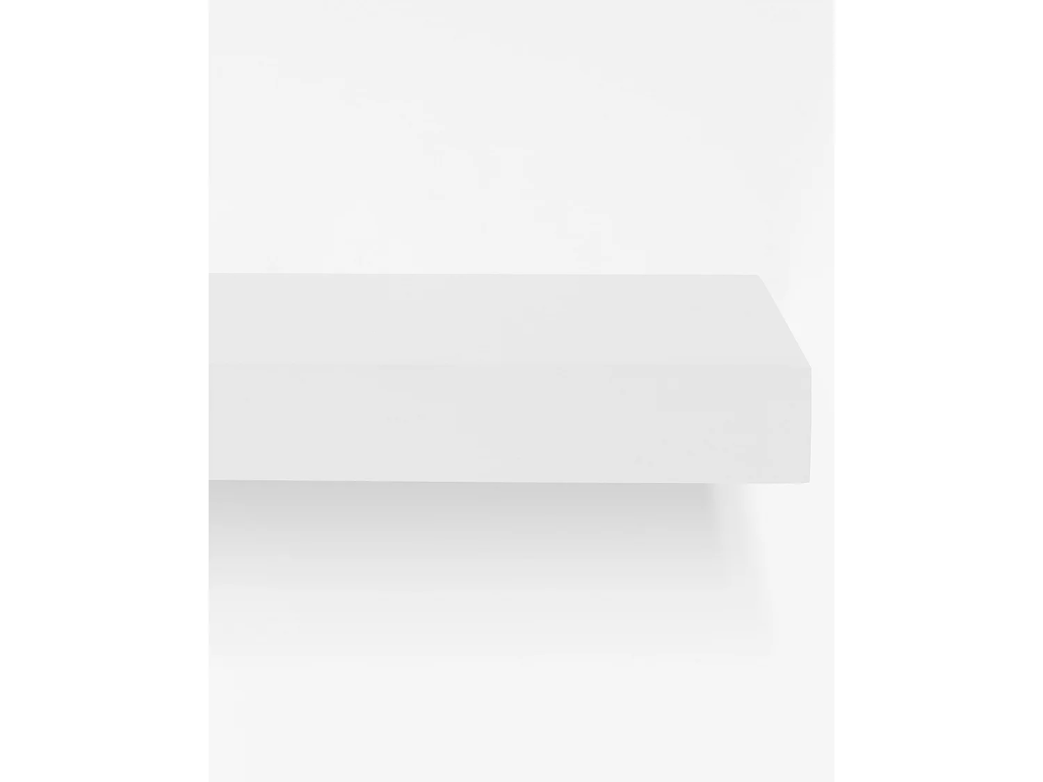 Comodino in legno massello in tono bianco 45x3,2cm - HAK - DECOWOOD