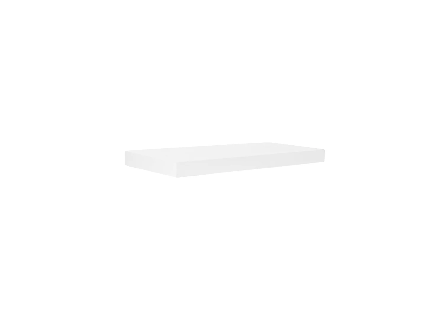 Mesita de noche de pared de madera de abeto Decowood en color blanco de 45x3,2cm - HAK - DECOWOOD