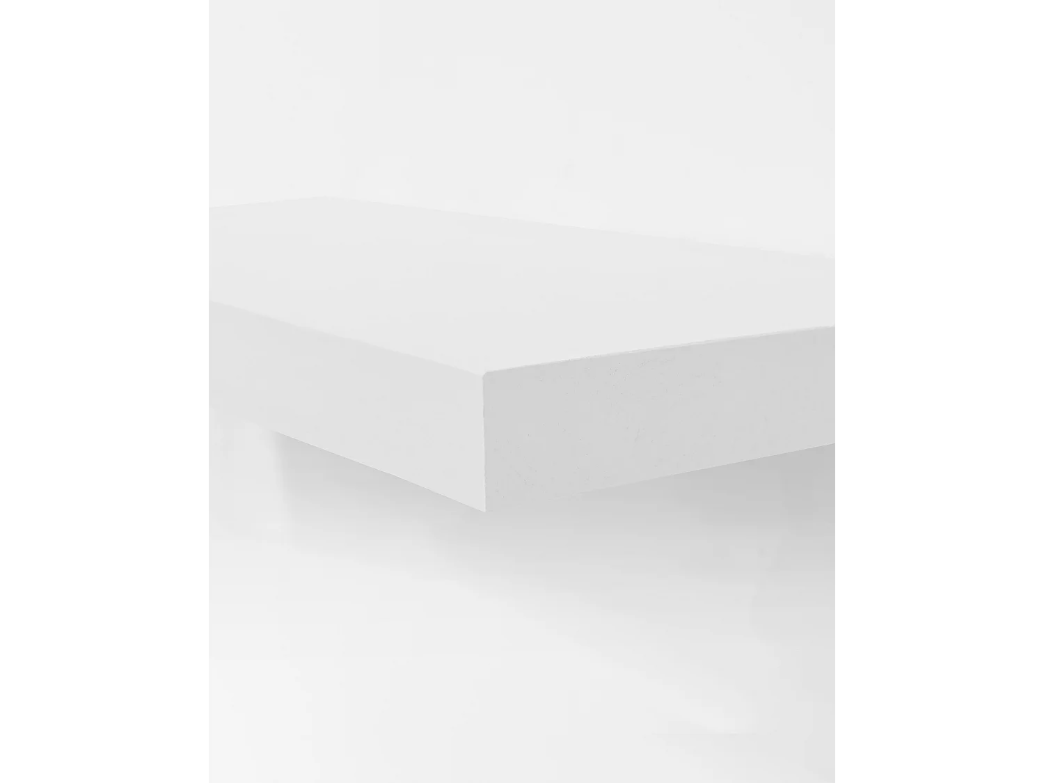 Mesita de noche de pared de madera de abeto Decowood en color blanco de 45x3,2cm - HAK - DECOWOOD