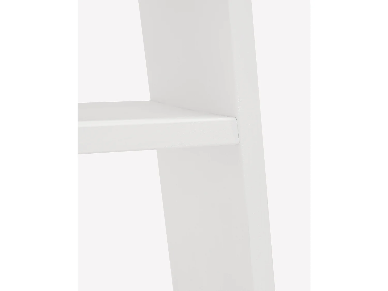 Mesita de noche de madera maciza en tono blanco 20x60cm - ARITZ - DECOWOOD