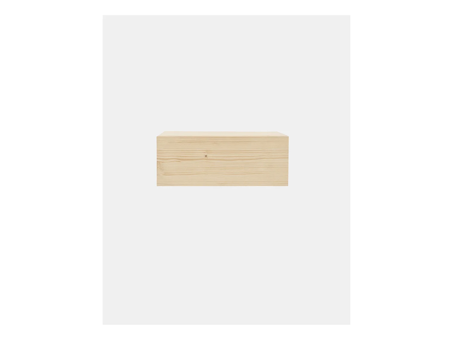 Ensemble 2 tables de chevet flottants en bois de pin naturel 40x15cm - INGRID - DECOWOOD