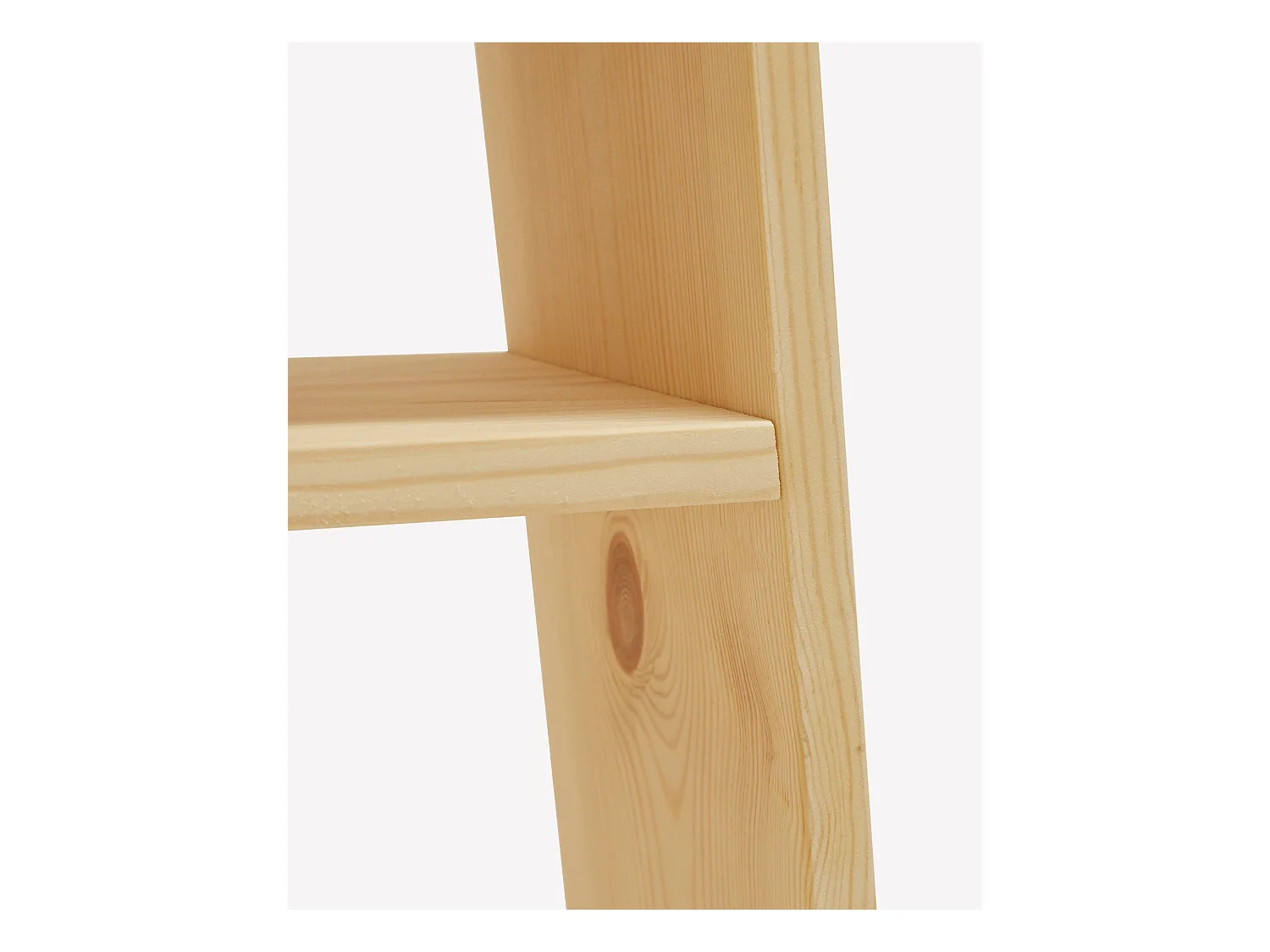 Mesita de noche de madera maciza en tono natural de 20x60cm - ARITZ - DECOWOOD