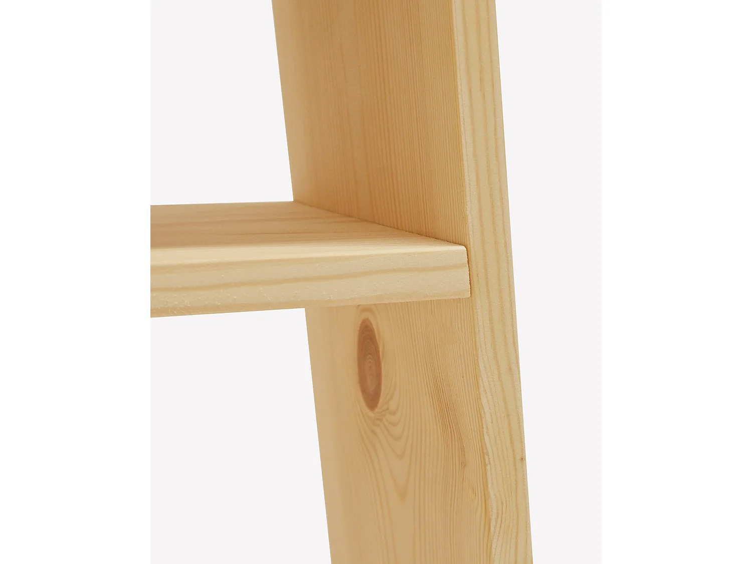 Mesita de noche de madera maciza en tono natural de 20x60cm - ARITZ - DECOWOOD