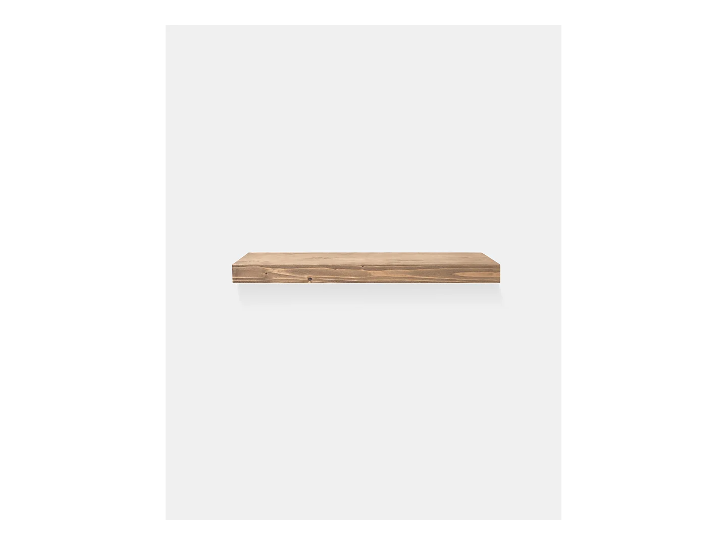 Mesita de noche de pared de madera de abeto Decowood en color roble oscuro de 45x3,2cm - HAK - DECOWOOD