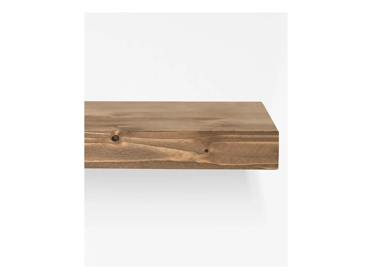 Mesita de noche de pared de madera de abeto Decowood en color roble oscuro de 45x3,2cm - HAK - DECOWOOD