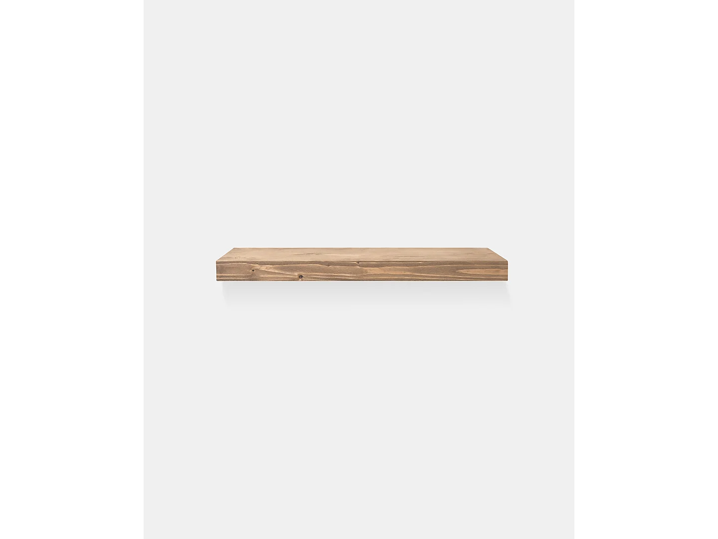 Mesita de noche de pared de madera de abeto Decowood en color roble oscuro de 45x3,2cm - HAK - DECOWOOD