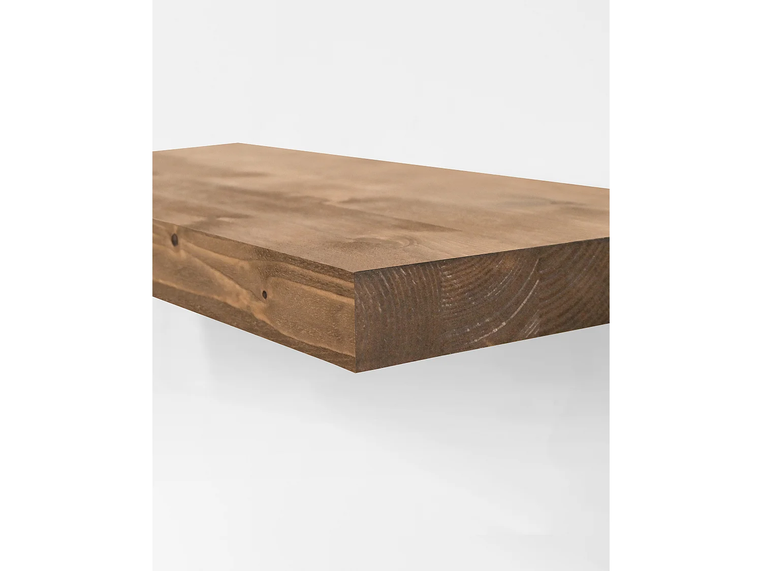 Mesita de noche de pared de madera de abeto Decowood en color roble oscuro de 45x3,2cm - HAK - DECOWOOD