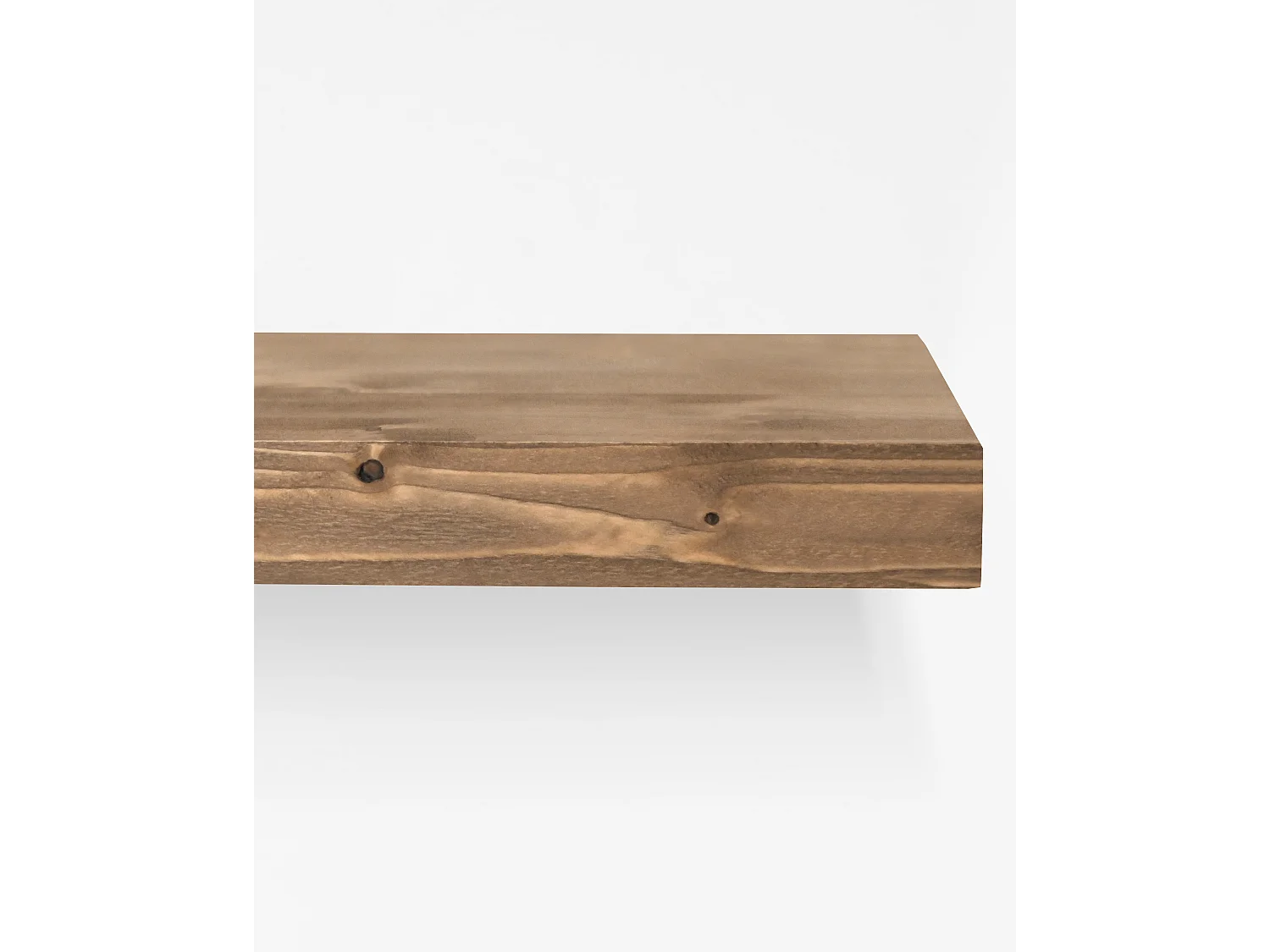 Mesita de noche de pared de madera de abeto Decowood en color roble oscuro de 45x3,2cm - HAK - DECOWOOD