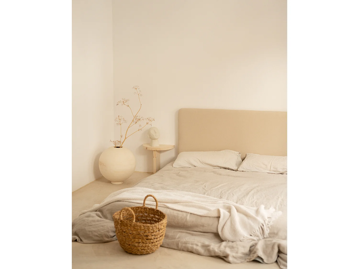 Table de chevet flottante en bois de sapin naturel 27x40cm - TOKYO - DECOWOOD