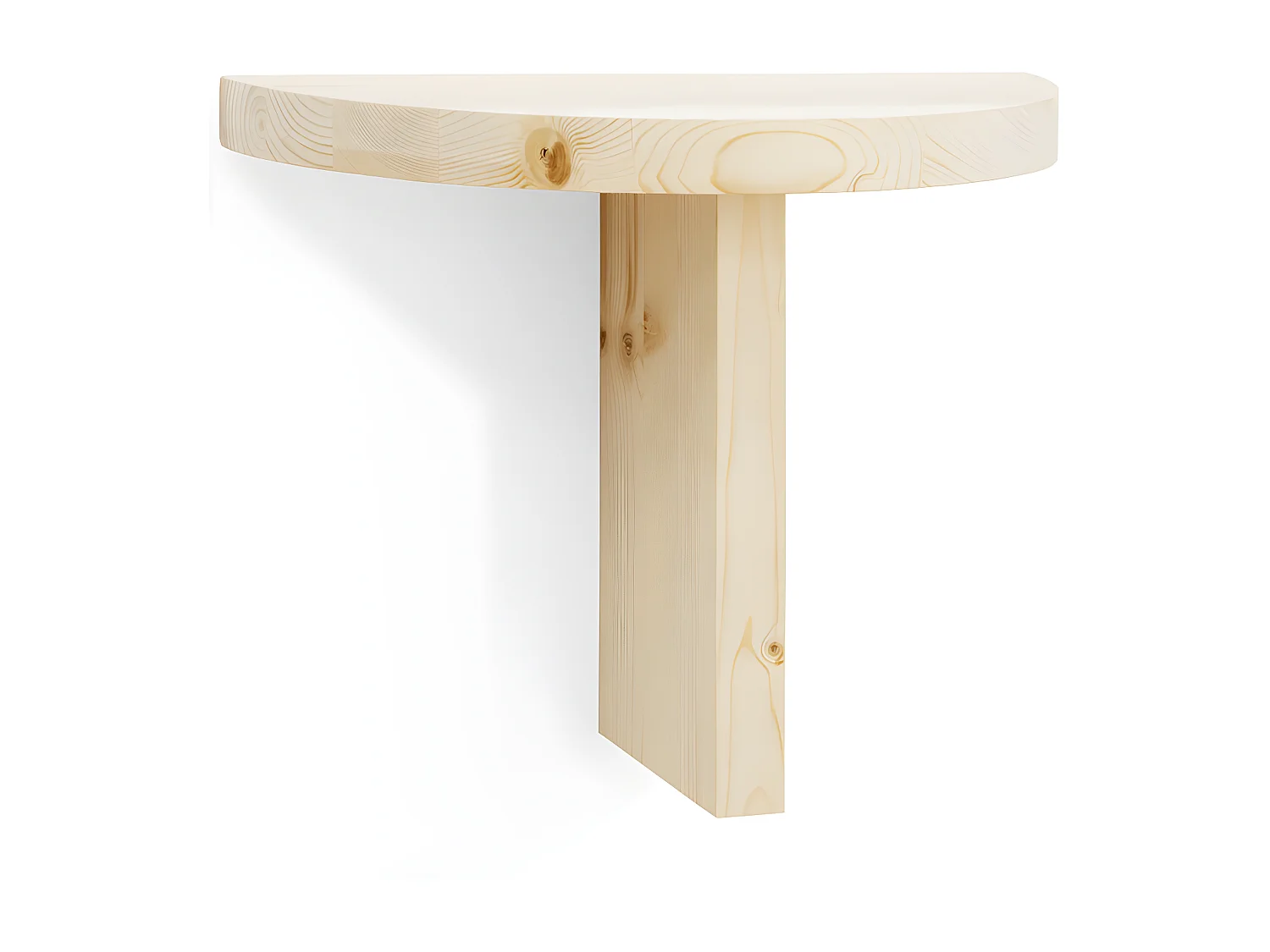 Table de chevet flottante en bois de sapin naturel 27x40cm - TOKYO - DECOWOOD
