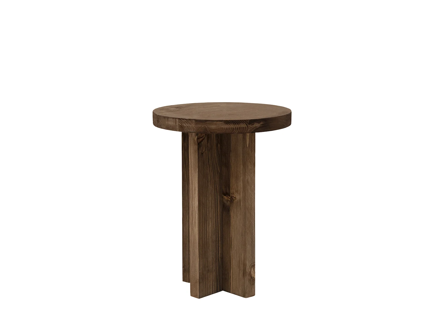 Comodino in legno massello in tono noce 35x45cm - TOKYO - DECOWOOD