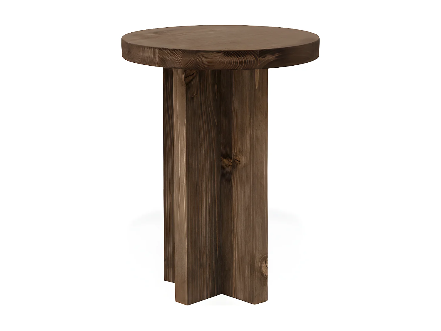 Comodino in legno massello in tono noce 35x45cm - TOKYO - DECOWOOD