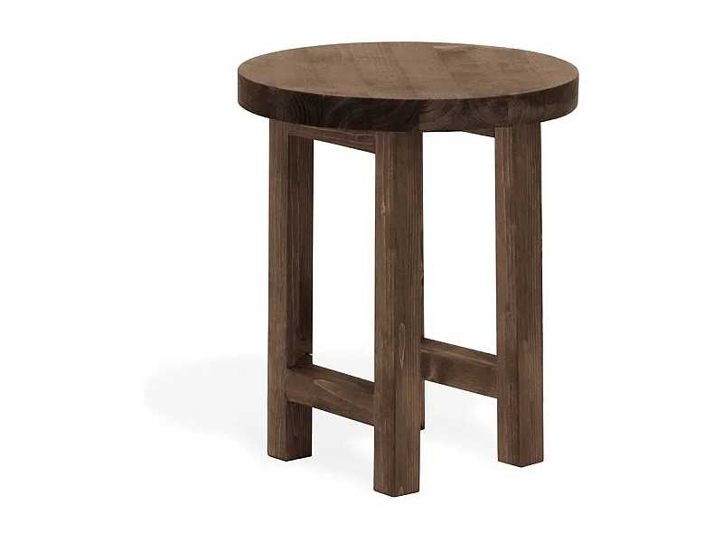 Table de chevet en bois de sapin marron 35x40cm - OLIVIA - DECOWOOD