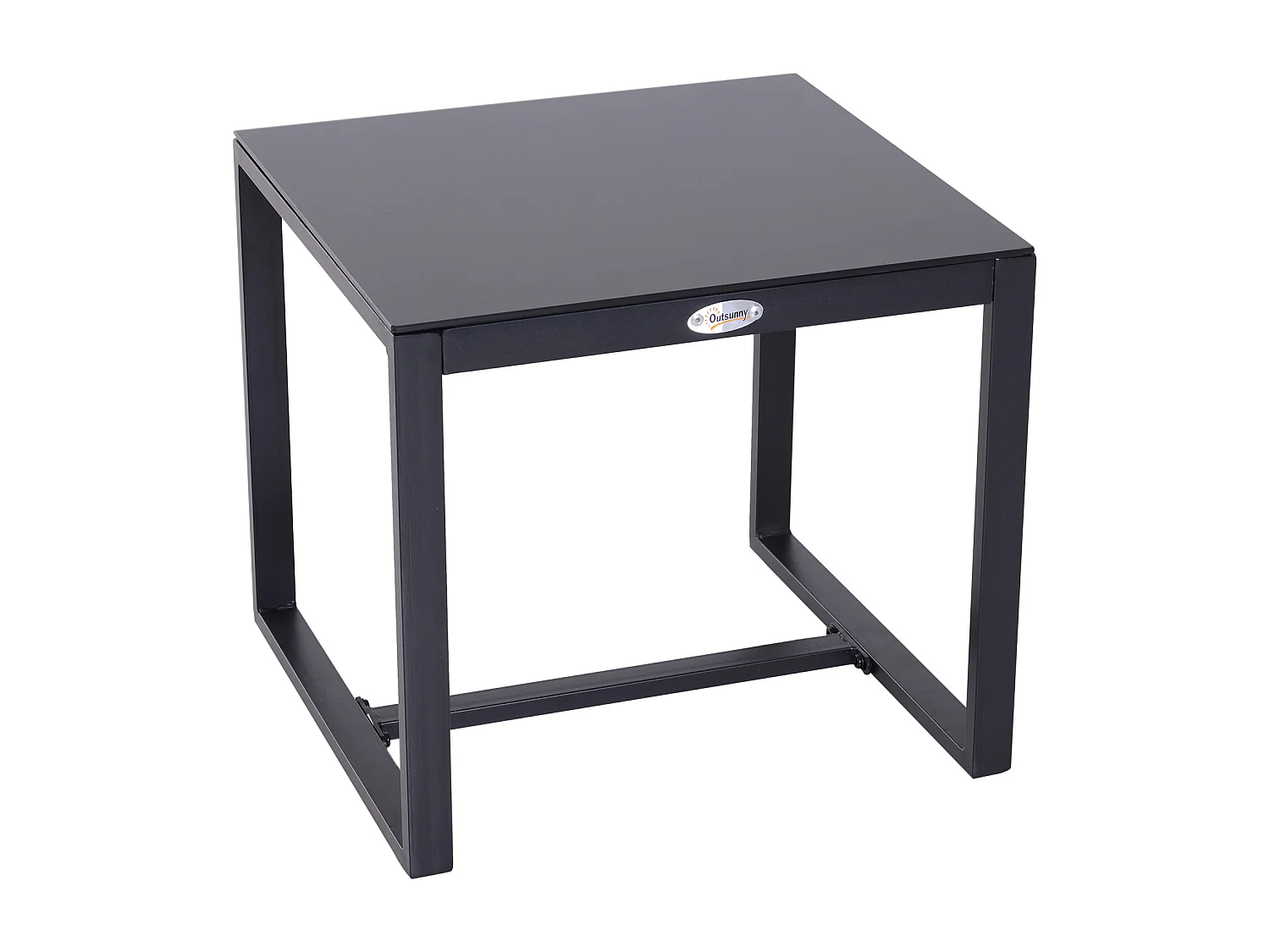 Salon de jardin 2 places - 3 pièces 2 chaises avec coussins + table basse - plateau verre trempé - résine tressée 4 fils imitation rotin noir