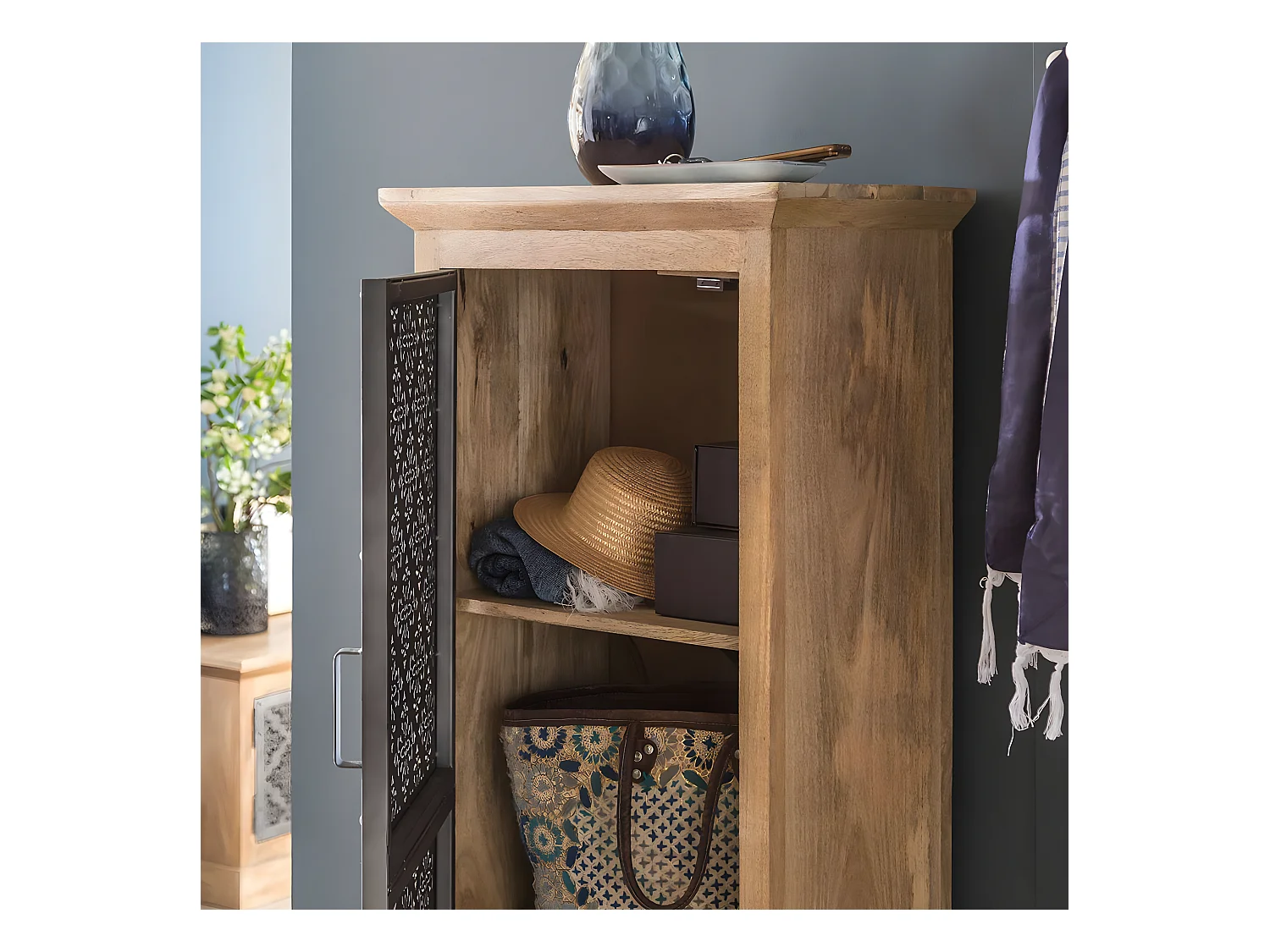 Meuble de rangement en bois de manguier Sahara