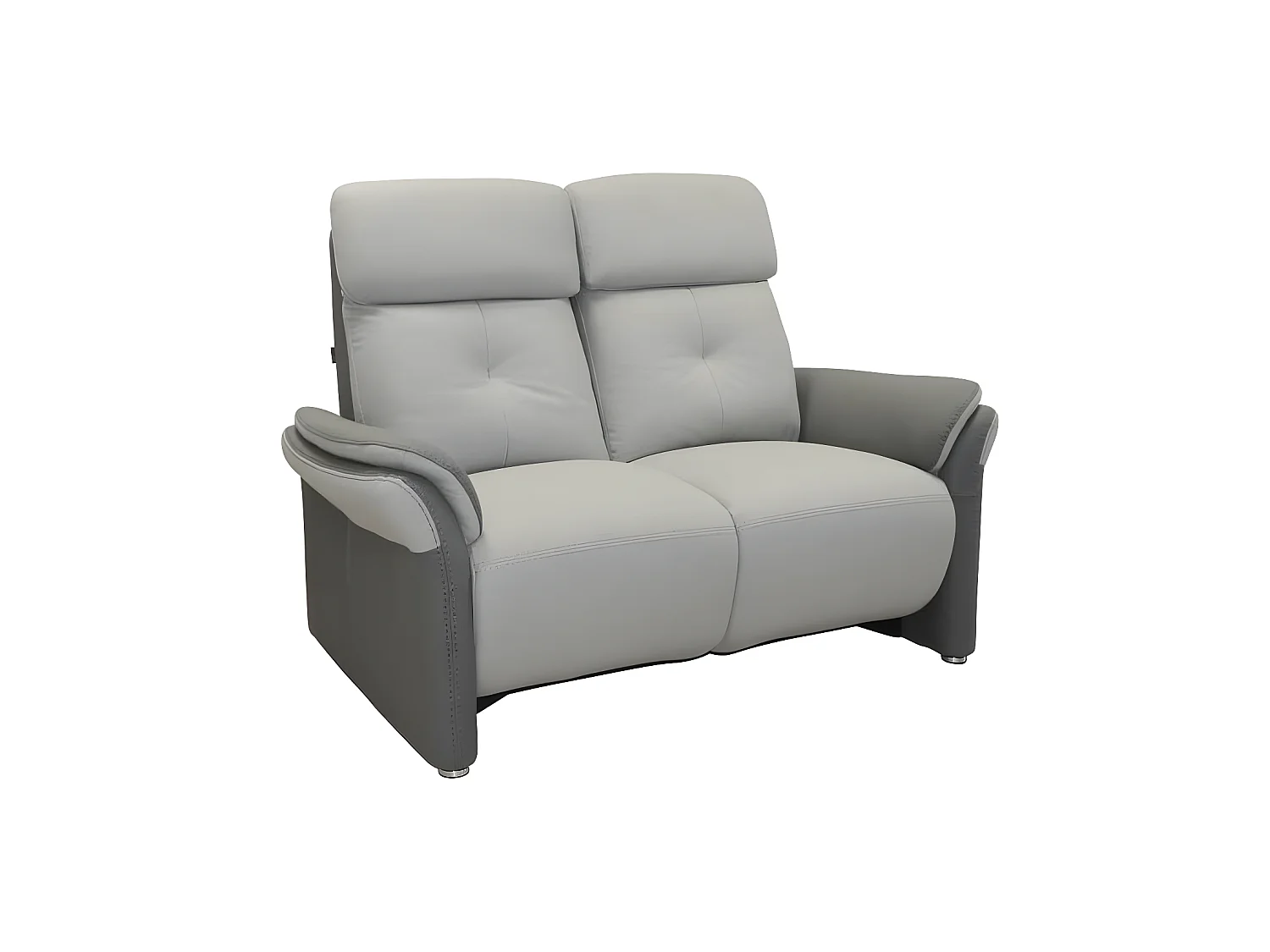 Canapé 2 places Relax Electrique Tissu gris - AUSTRALIO