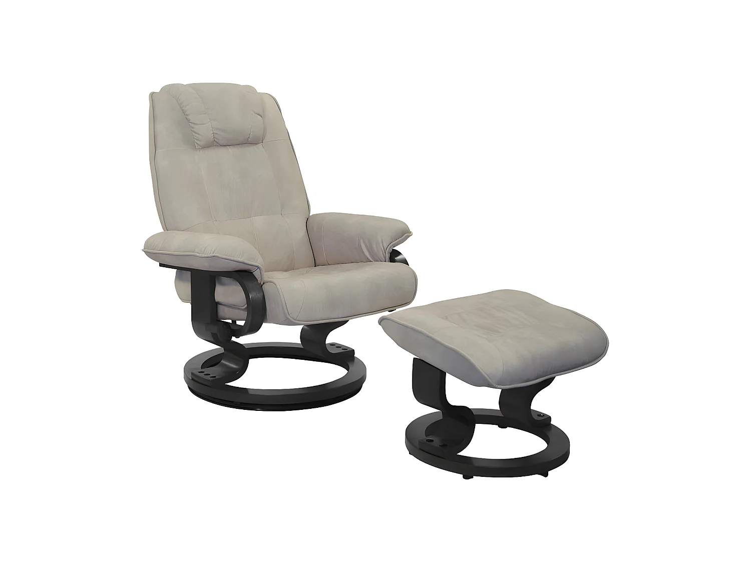 Fauteuil de relaxation Microfibre Mastic - EXCELLY n°1