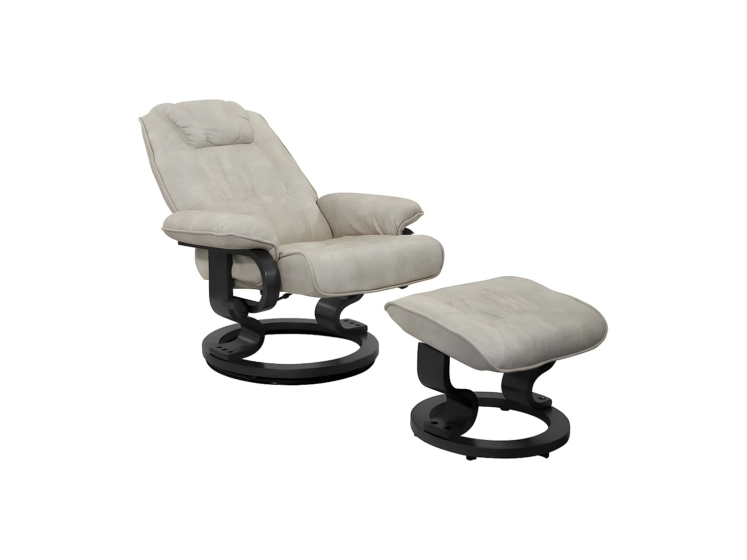 Fauteuil de relaxation Microfibre Mastic - EXCELLY n°1