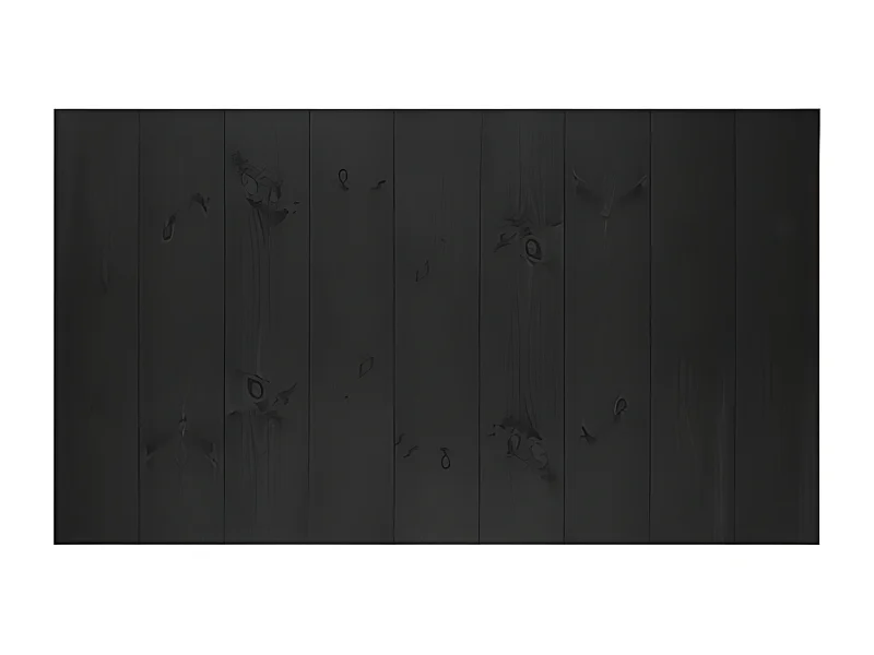 Cabecero de cama de madera maciza en tono negro de 180x80cm - FLANDES - DECOWOOD