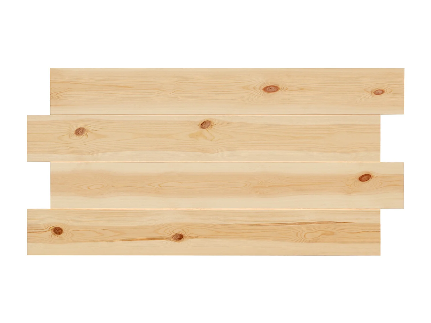 Tête de lit en bois de pin naturelle 160x80cm - FLANDES - DECOWOOD