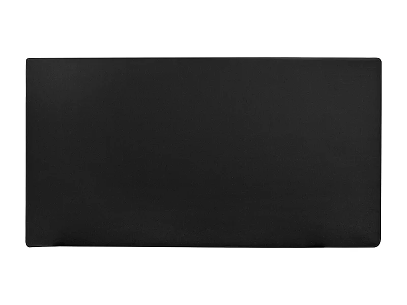 Testiera rivestita in pelle sintetica liscia in tono nero 90x80cm - BUDAPEST - DECOWOOD