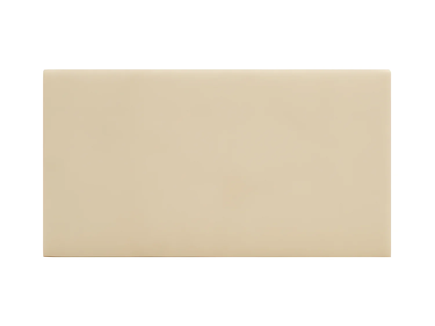 Testata del letto imbottita in cotone in tono beige 150x80cm - OSLO - DECOWOOD