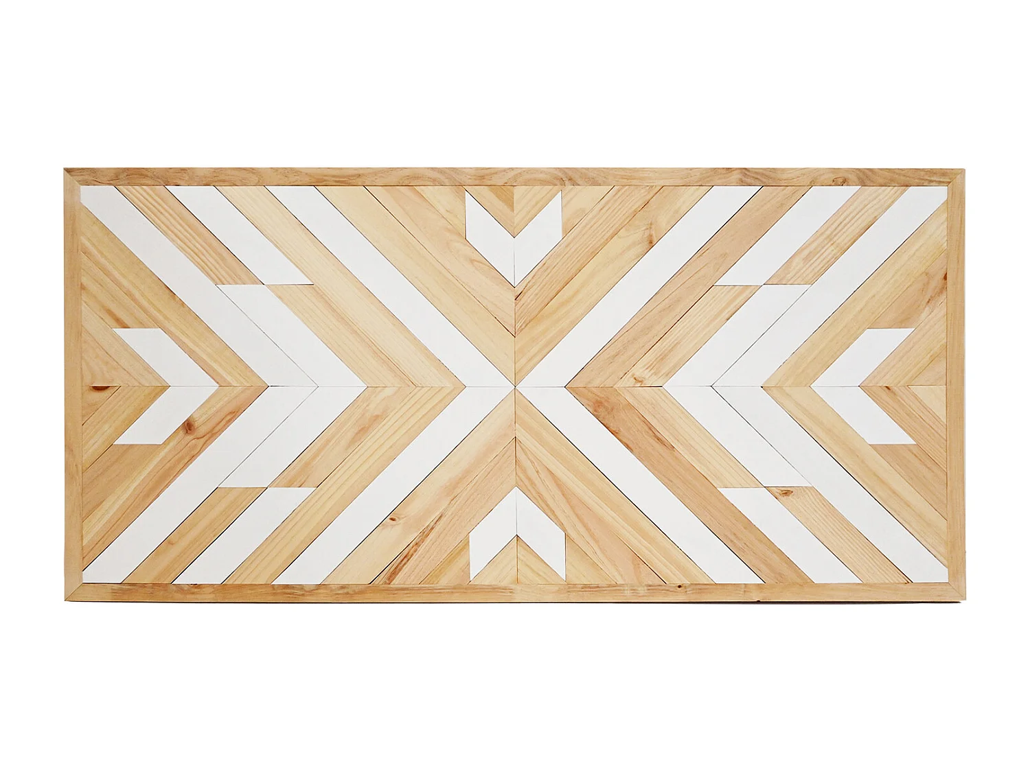 Testata del letto in legno in stile etnico multicolore 165x80cm - ZAZOO - DECOWOOD