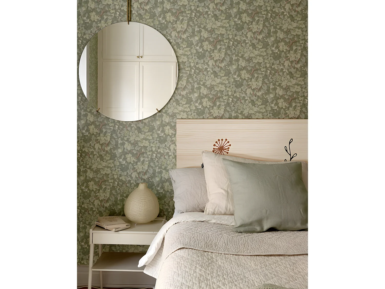 Testata del letto in legno con stampa 200x80cm - DECOWOOD