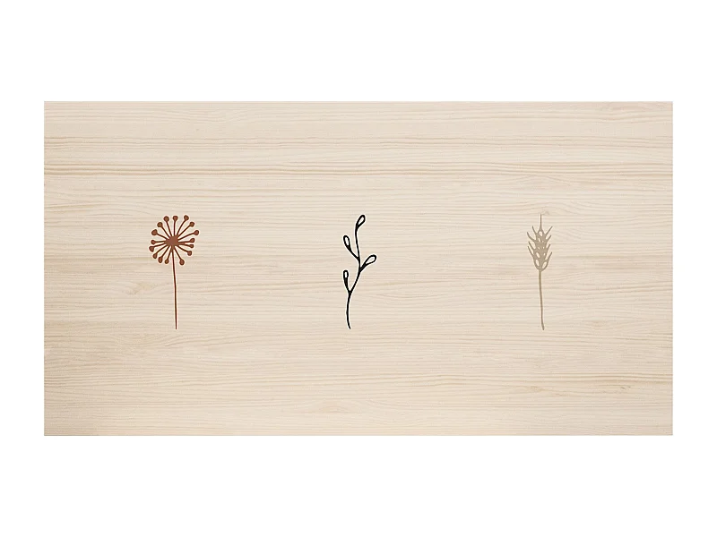 Testata del letto in legno con stampa 200x80cm - DECOWOOD
