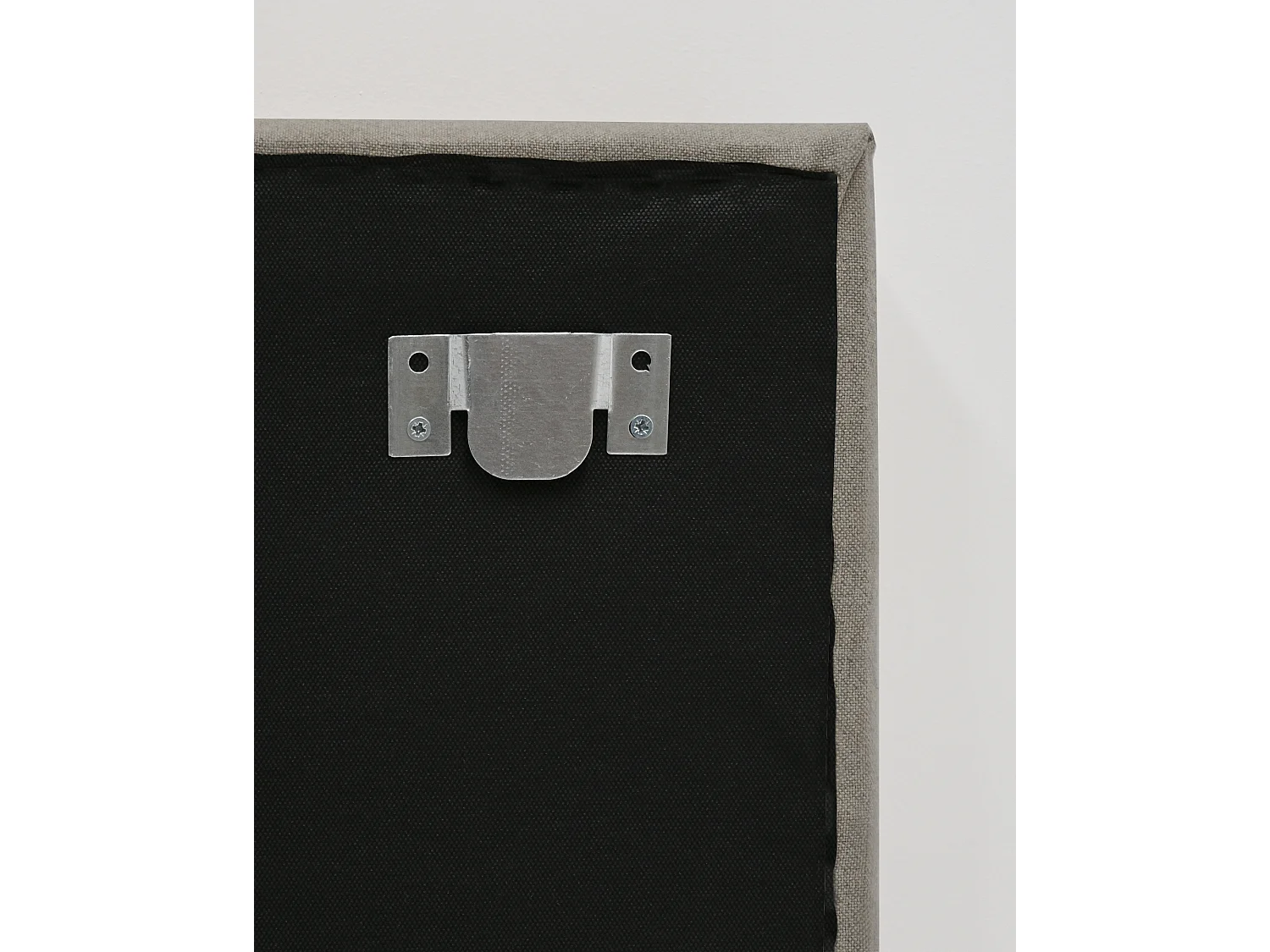 Cabecero de cama tapizado de algodón en color gris de 135x80cm - OLIVIA - DECOWOOD