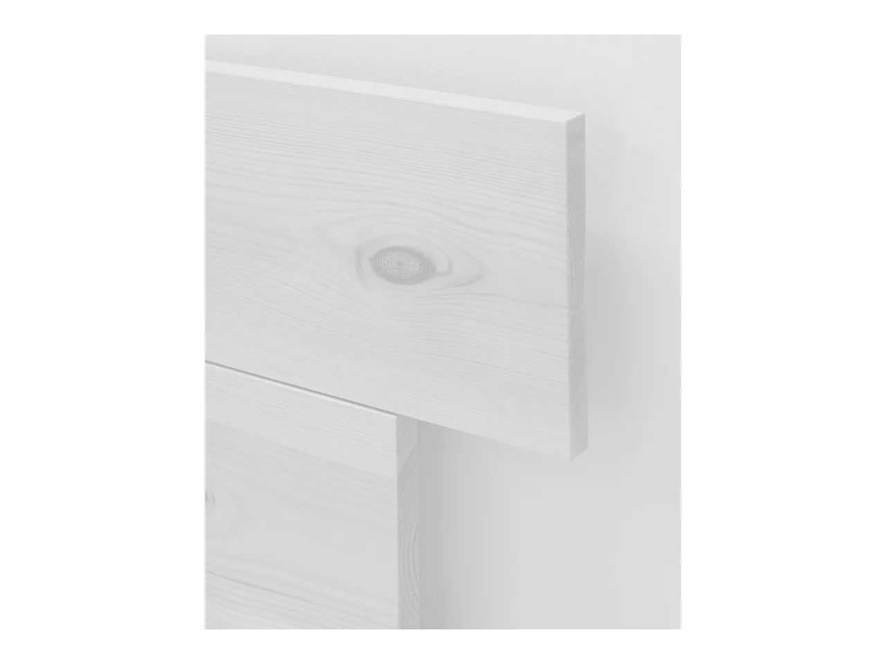 Tête de lit en bois de pin blanche 80x60cm - FLANDES - DECOWOOD