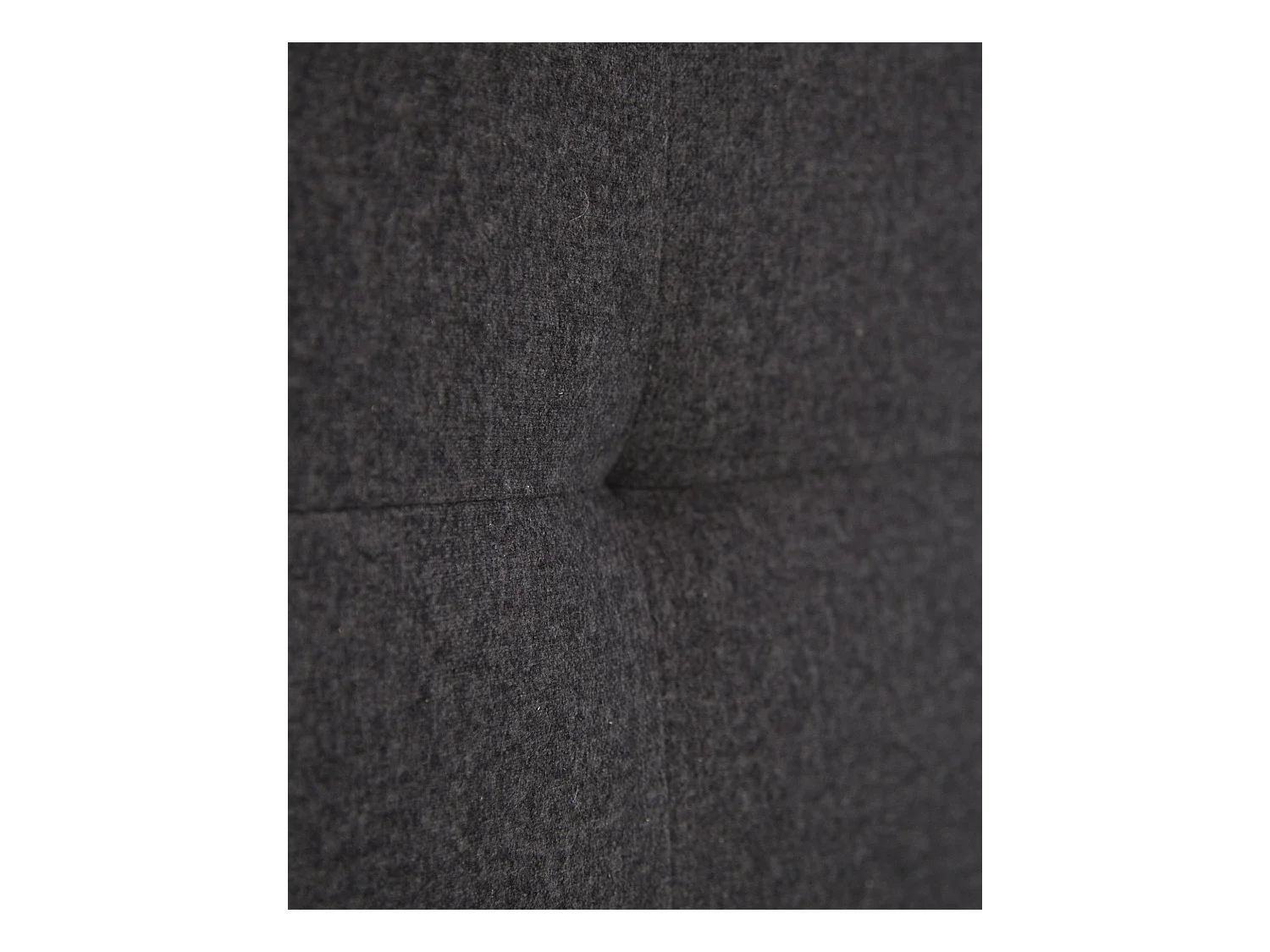 Cabecero de cama tapizado de poliester con pliegues en color negro de 180x80cm - ALAN - DECOWOOD