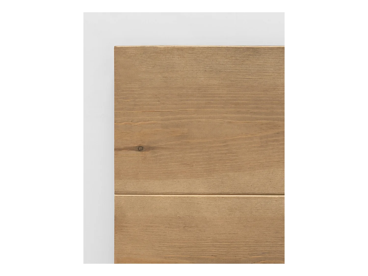 Cabecero de cama de madera maciza en tono roble oscuro de 80x60cm - FLANDES - DECOWOOD