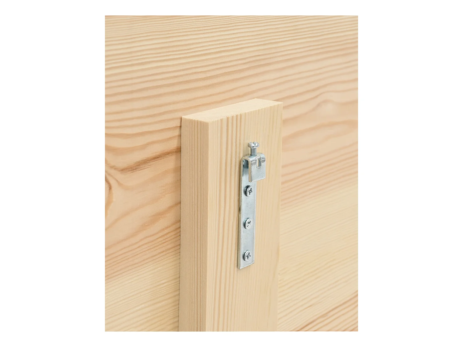 Testata del letto in legno in tono marrone 200x80cm - FLANDES - DECOWOOD