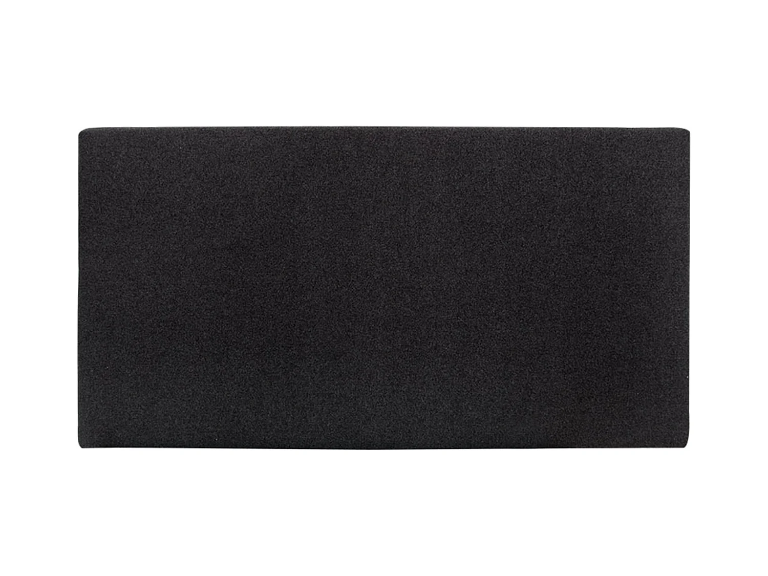 Cabecero de cama tapizado de poliester liso en color negro de 200x80cm - BELDAD - DECOWOOD