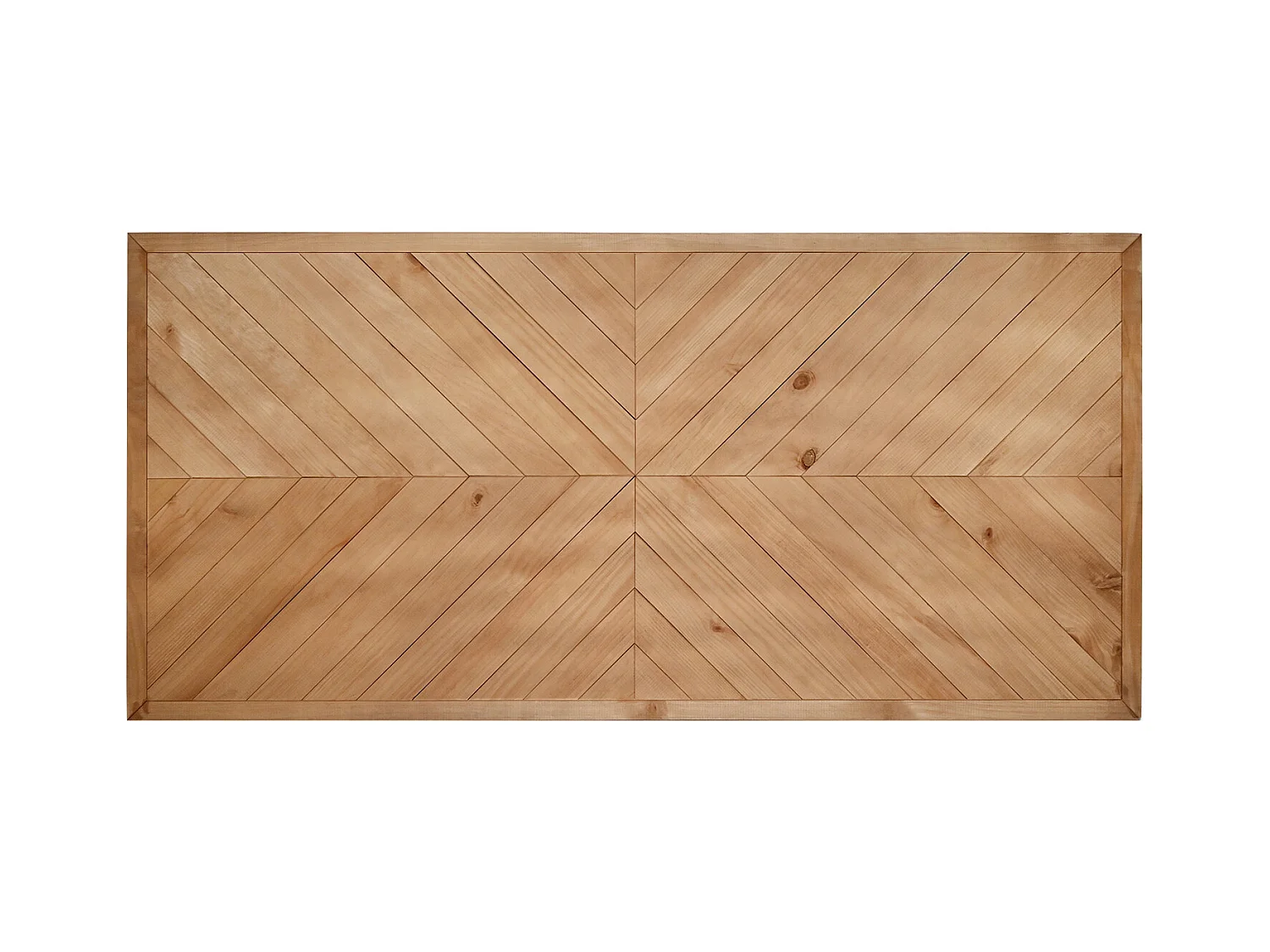 Testata del letto in legno in stile etnico rovere oscuro 165x80cm - VILLA - DECOWOOD